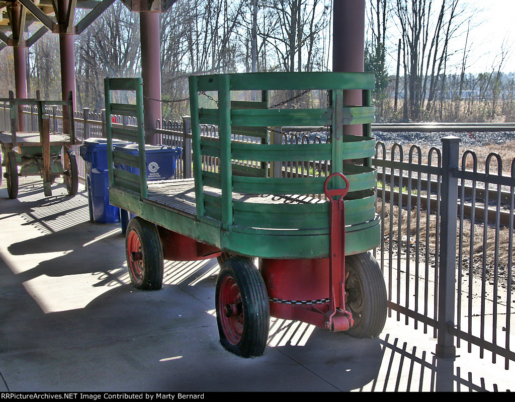 Baggage Cart on Display at Union Depot