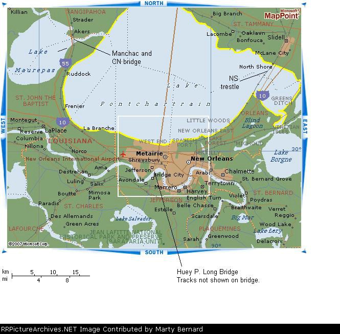 Lake Pontchartrain Map