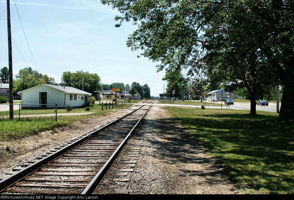 Southbound tracks through Mancelona