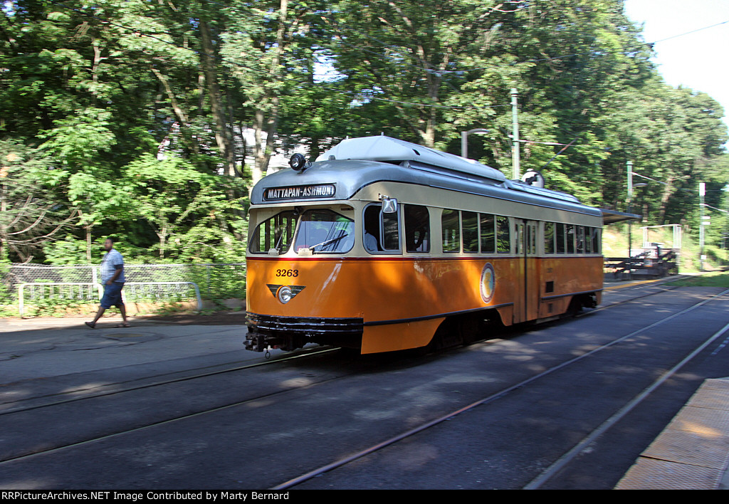 MBTA 3263 at Capen St. Stop