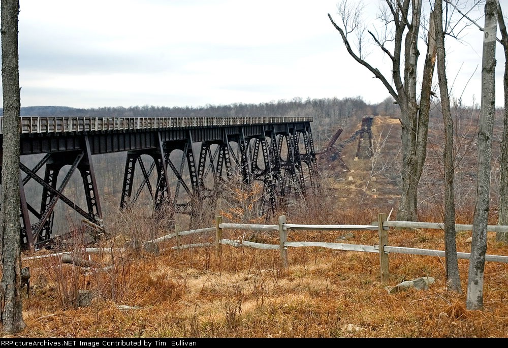 Kinzua Bridge after the storm of July 21, 2003