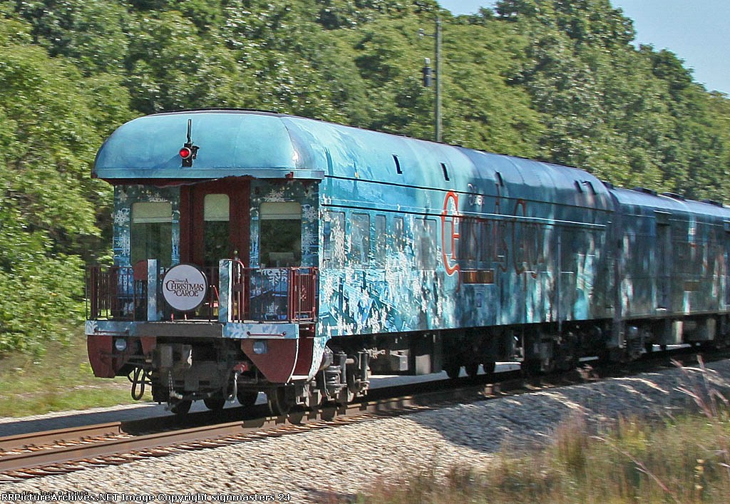 Disney's A Christmas Carol train heads into Lawton Michigan