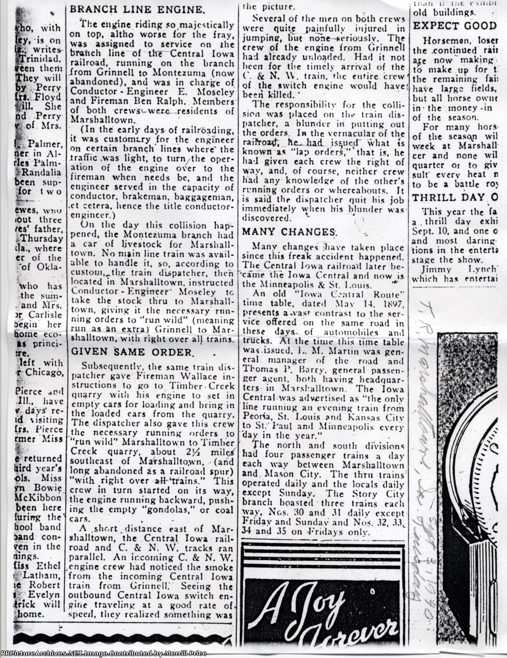 Iowa Central RR Wreck page 2