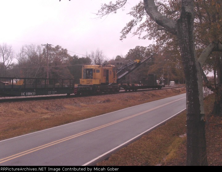 IC crane car at the south end of Madison Siding