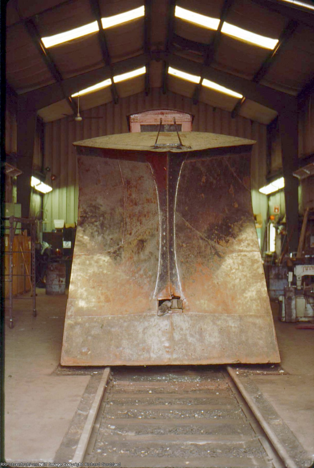 Very Old Snow Plow In The Shops At The Valley Railroad
