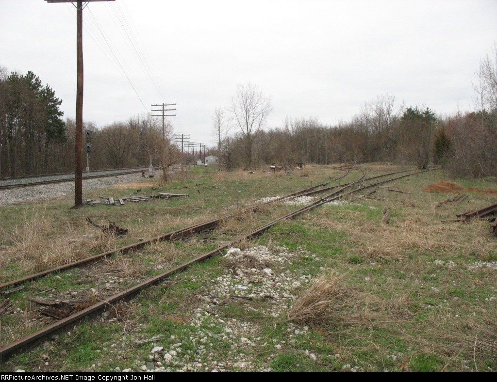 Whats left of the the old connection on the east side of the main