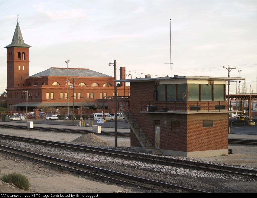 The old interlocker tower near Union Station, the current Amtrak terminal