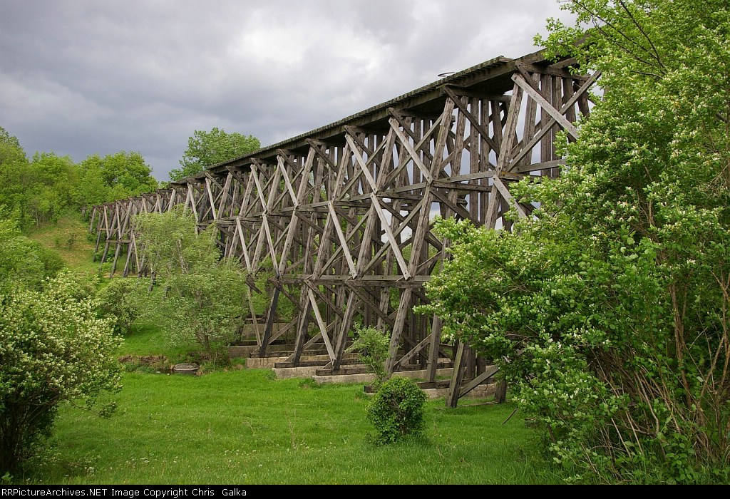 Ex Milw trestle someplace in Minnesota. Tracks are long gone.