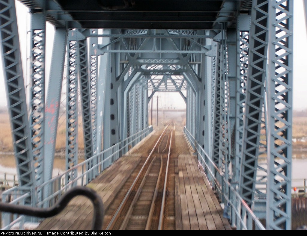 On the bridge over the Hackensack River