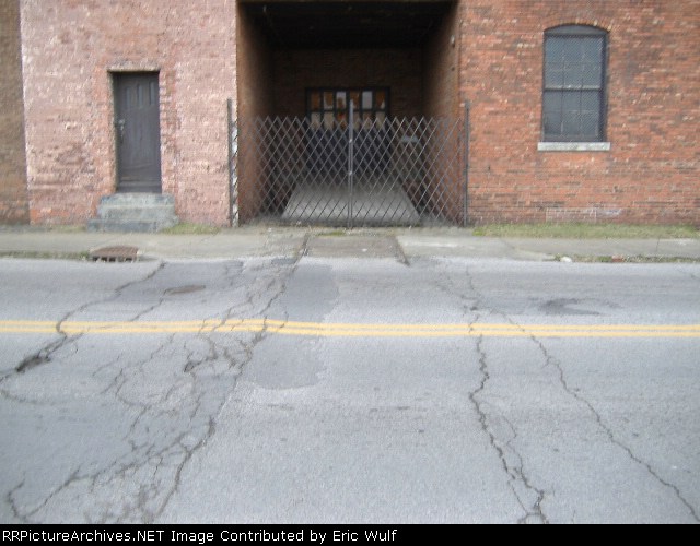 Track in Street across from former Monon yard