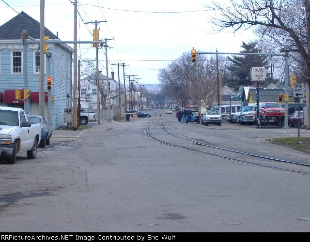 CSX (former Monon) main thru New Albany facing North