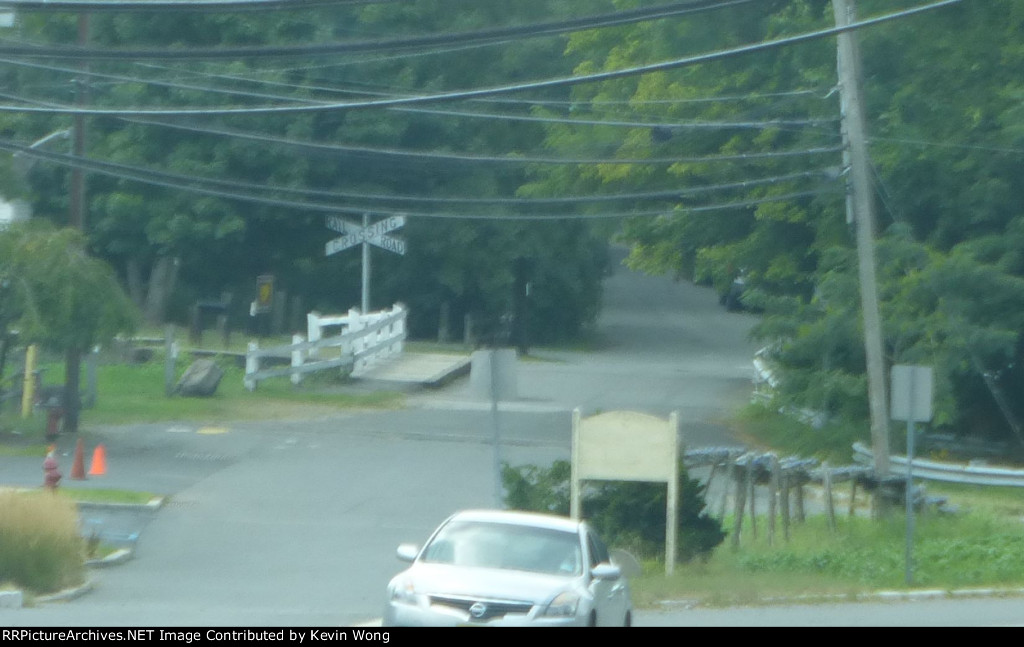 Former PRR Rocky Hill Branch crossing old Lincoln Highway