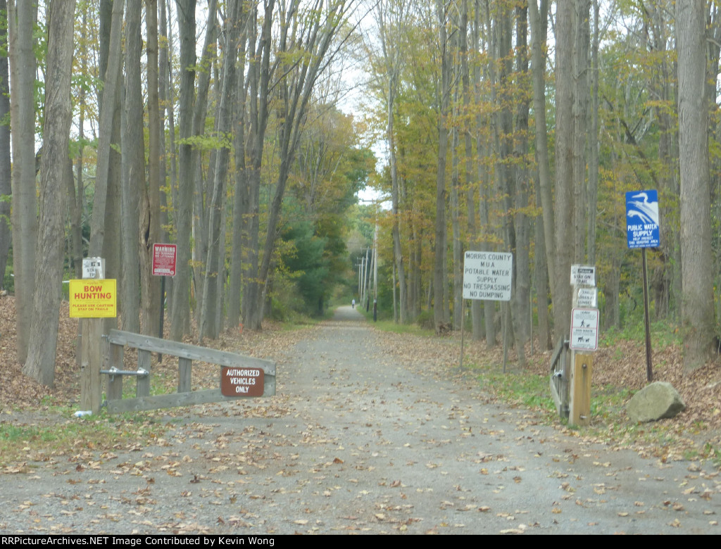 Lackawanna Railroad Chester Branch trail in Ironia (Randolph Township) 