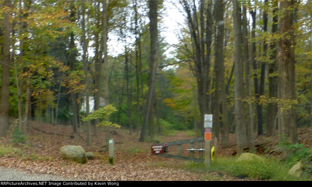 Lackawanna Railroad Chester Branch trailway in Ironia (Randolph Township) 