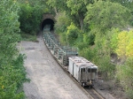 070921029 Westbound (or Northbound?) UP ribbonrail train on BNSF St. Paul Sub. at CTC 7th St.