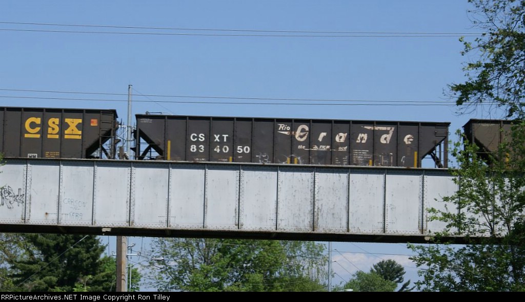 Ex Rio Grande Hopper on CSX Coal train