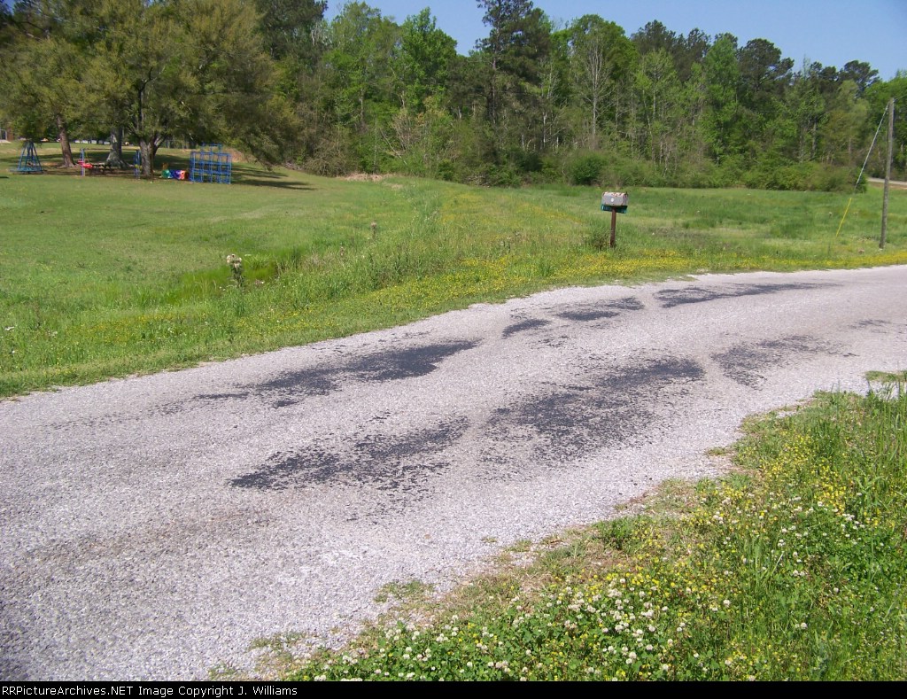 The only Rail left hear is under the street