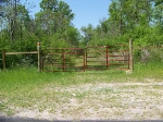 Only a gate left on the roadbed
