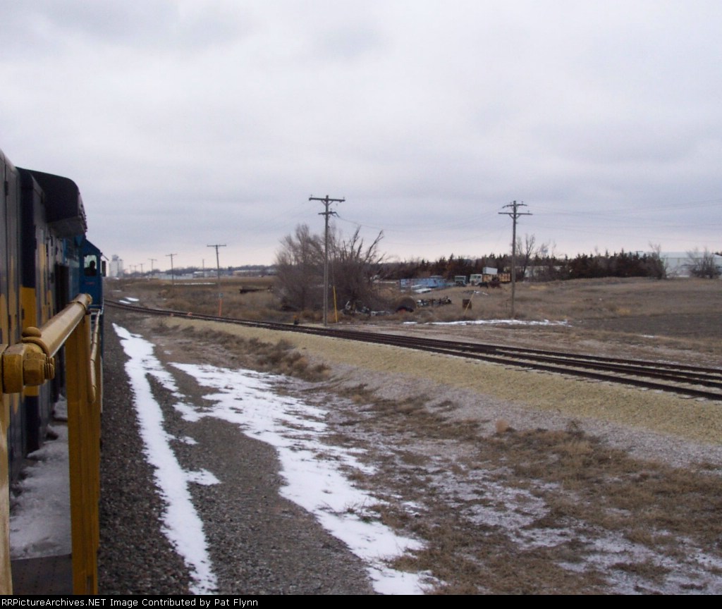 Getting ready for a pick-up at Blicks, east of Cimarron