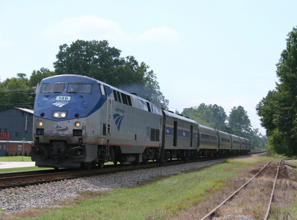 Amtrak passing by Northbound