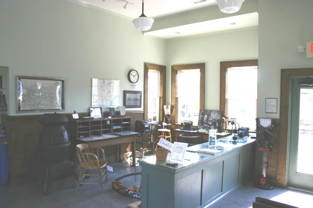 Inside of Oakboro depot / museum