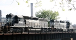NS 3235 & 5031 bring in a cut of cars