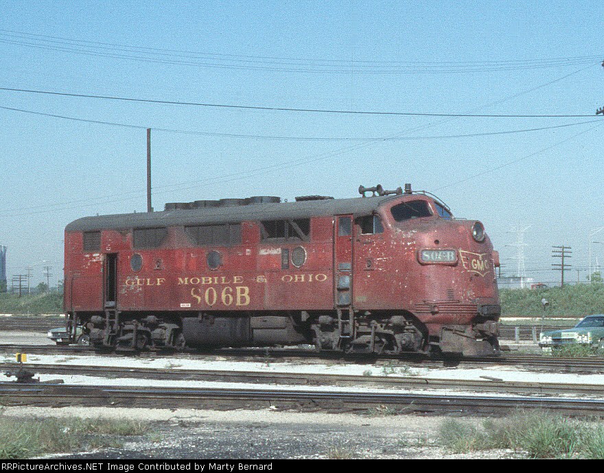 Having Seen Better Days, GM&O F3A #806B in 1977 in Glenn Yard