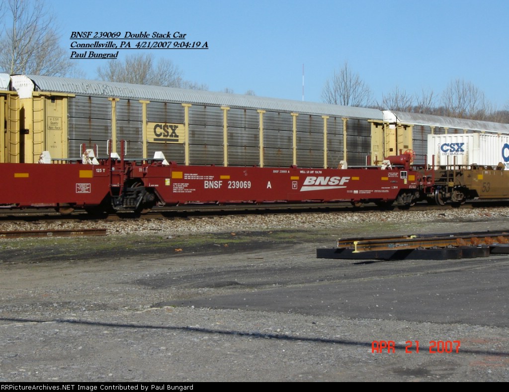 BNSF 239069  Double Stack Car  April 21, 2007