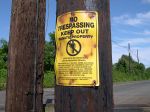 The Conrail No Trespassing Sign