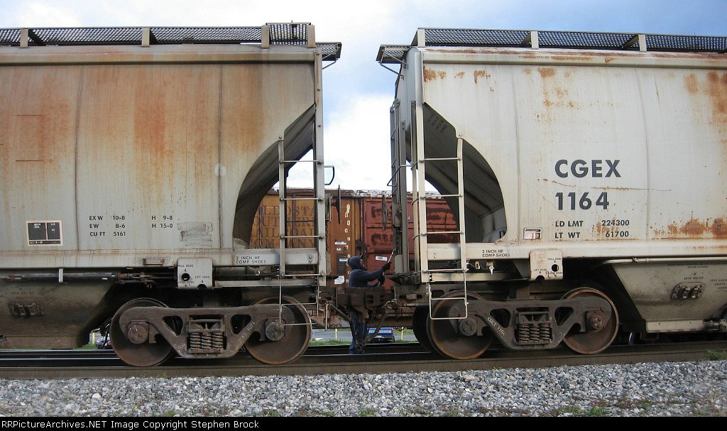 Releasing CGEX 's hand brake