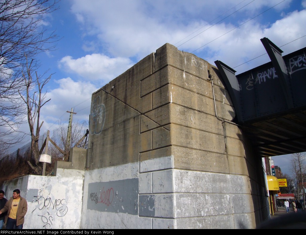 Remains of Elmhurst station on the Port Washington branch, closed in 1985