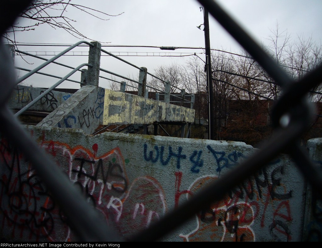 The closed footbridge