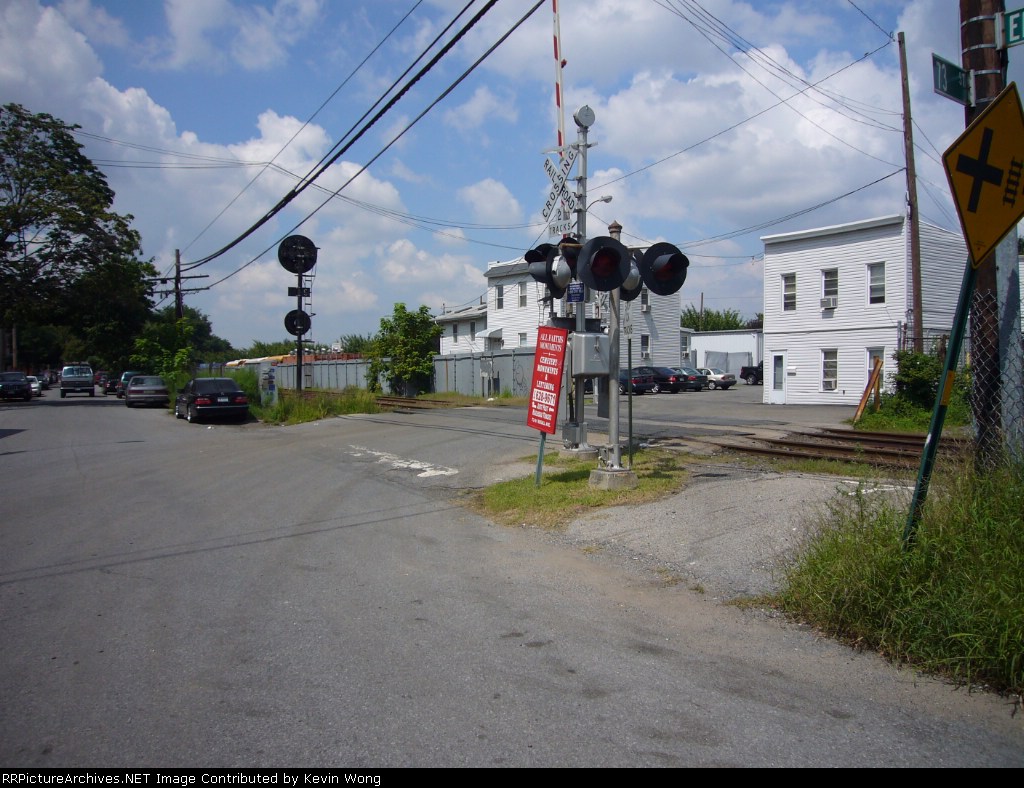This crossing at 73 Street and Edsall Avenue served as Glendale station