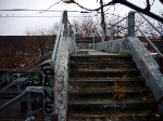 The closed footbridge