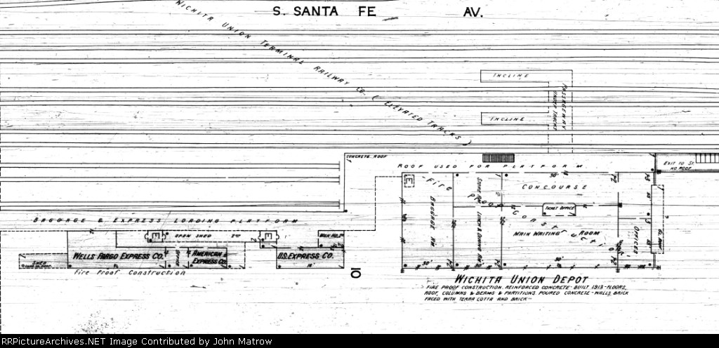 1914 Sanborn Map Union Station Detail