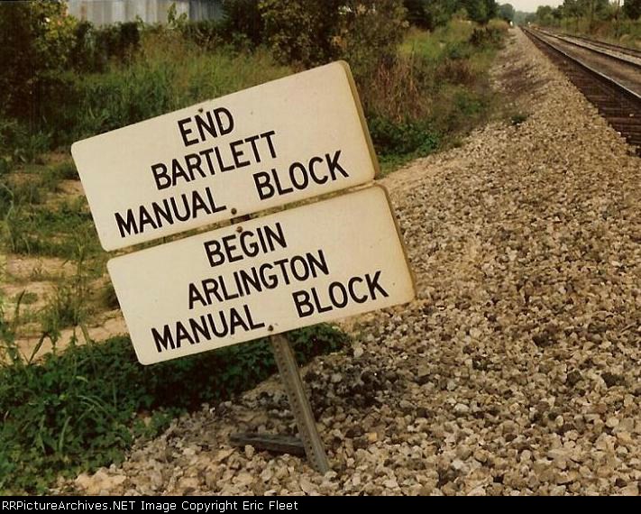 LN begin & end manual block signs