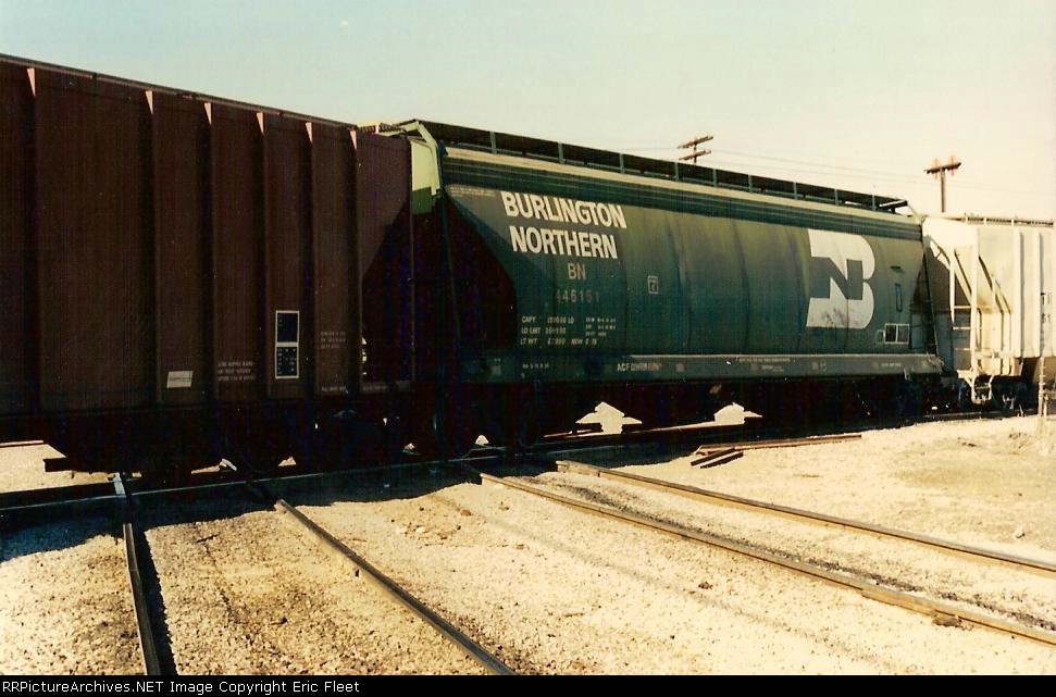 BN freight cars derailed at the IC & Broadway crossing.