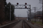 Westbound NX Xing signal bridge