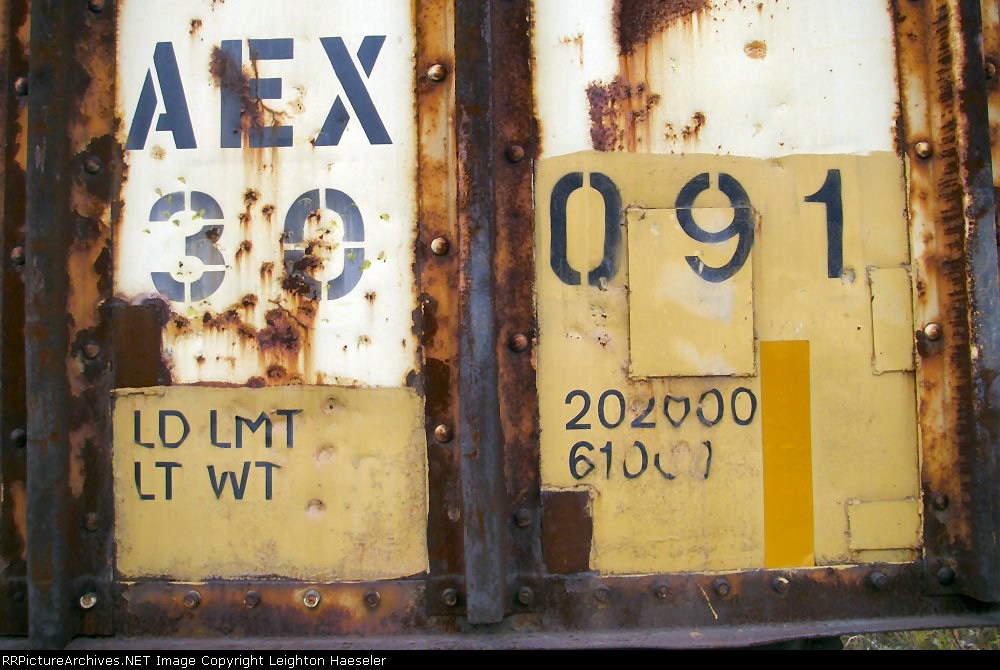 AEX 30091 (ex-ICRX 30091) stencil detail