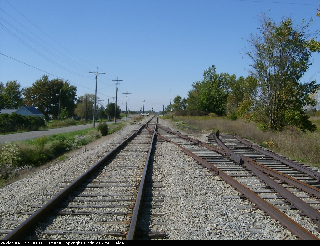Siding, looking north