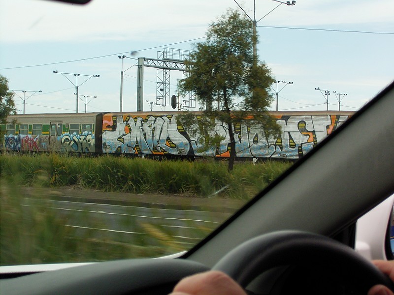 Hitachi cars at North Geelong