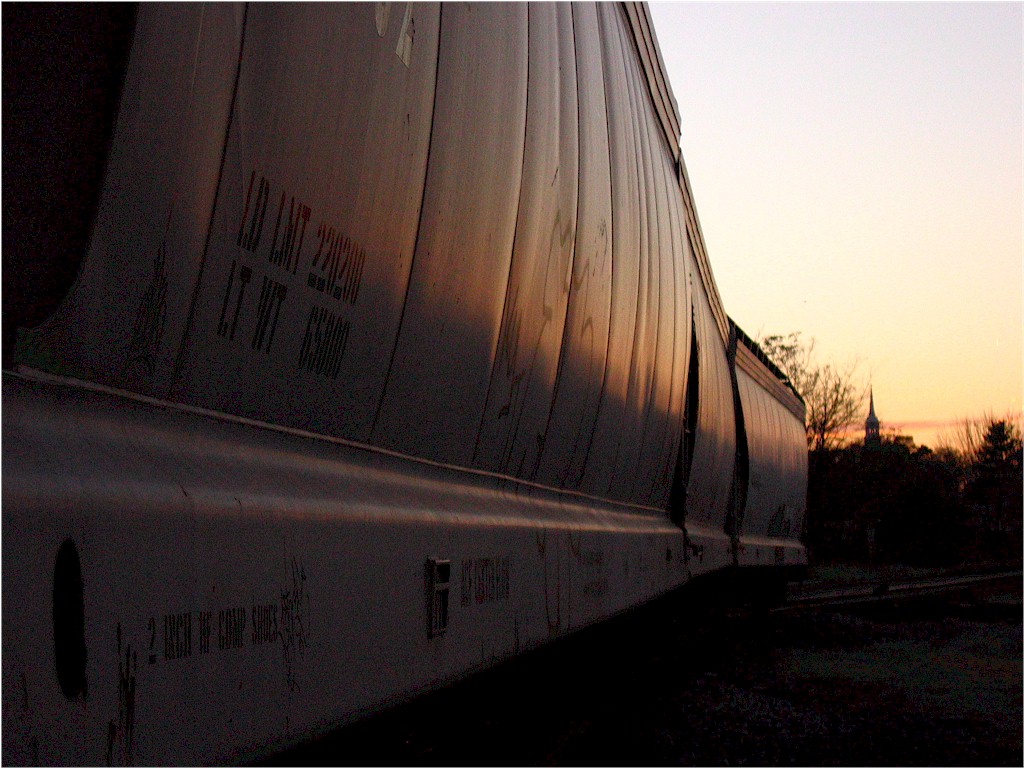 Covered Hopperl Reflect the Sunset