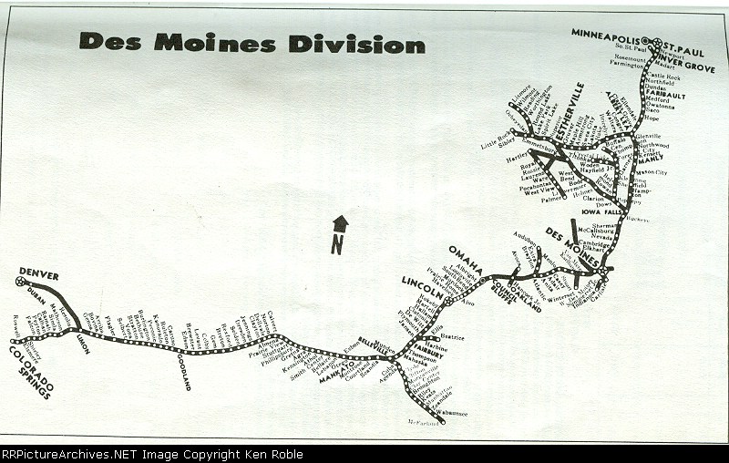 Des Moines Div map