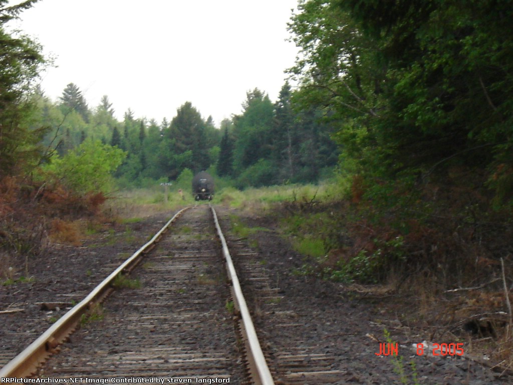A LONE TANK CAR