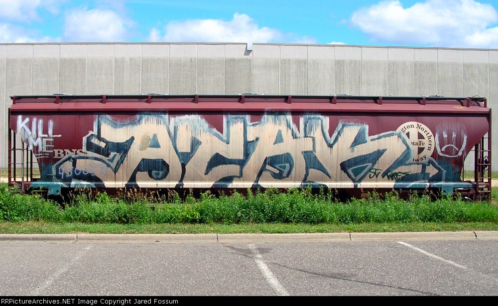 A depressed covered hopper