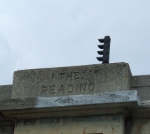 Reading lettering on bridge