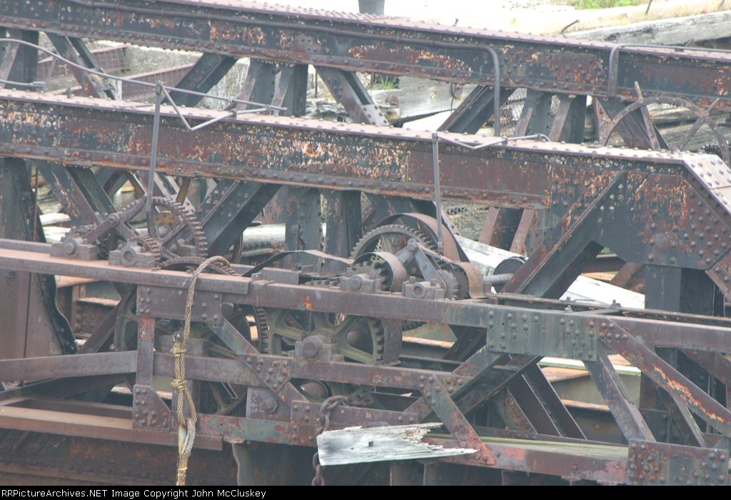 BEDT pontoon type float bridge at their former Pidgeon Street facility