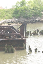BEDT pontoon type float bridge at their former Pidgeon Street facility