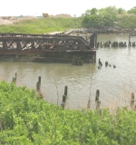BEDT pontoon type float bridge at their former Pidgeon Street facility