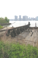 BEDT pontoon type float bridge at their former Pidgeon Street facility